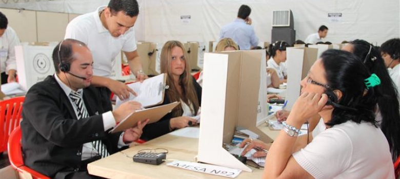 Funcionarios de la Justicia Electoral monitorean sobre porcentaje de habilitación de mesas 
