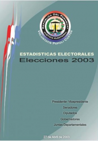 Libro Estadísticas de las Elecciones Generales y Departamentales del 27 de Abril de 2003